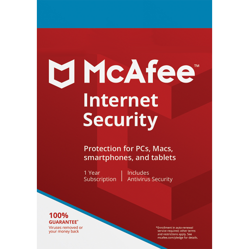 McAfee Internet Security – 1-Year / 3-Devices