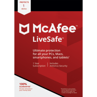McAfee LiveSafe – 3-Year / 1 Device